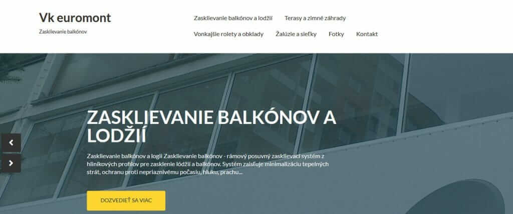 Zasklievanie balkónov